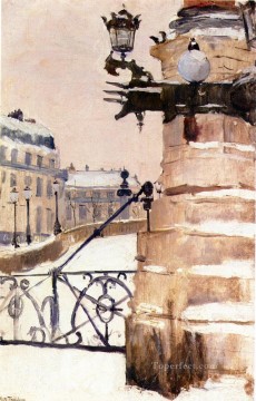  invierno pintura - Vinter I Paris Invierno en París impresionismo Paisaje noruego Frits Thaulow